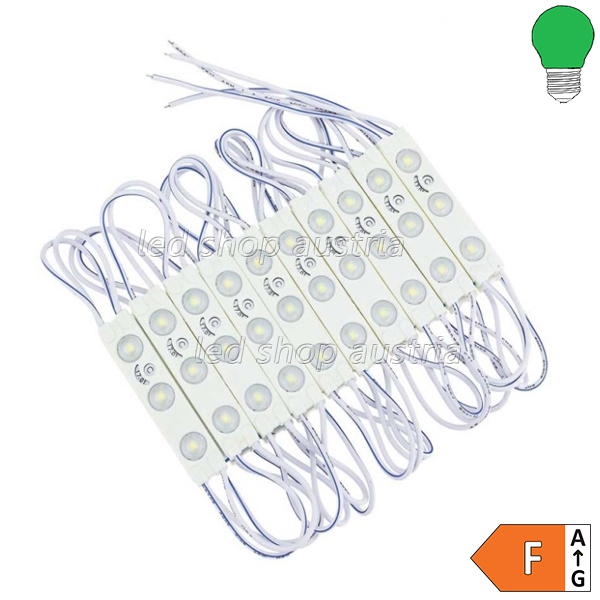 12V LED SMD 2835 Modul 1W IP65 SET 20Stk grün