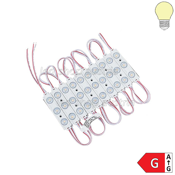 12V LED SMD 2835 Modul 1,5W IP65 SET 20Stk warmweiß