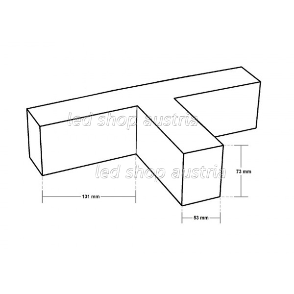 12W T- Modul für Linearleuchte Direktmontage silber neutralweiß