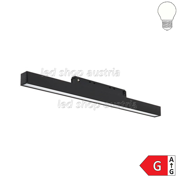 10W LED Leuchte 30cm für 48V Stromschiene Magnetic Line R15 schwarz neutralweiß