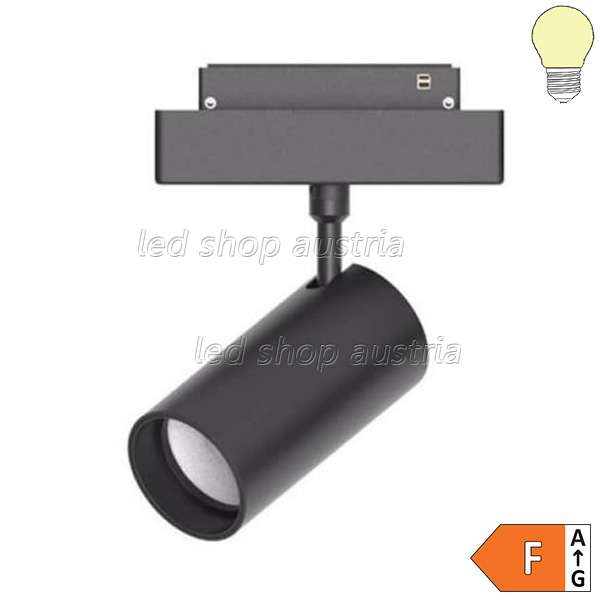 12W LED Spot für 48V Stromschiene Magnetic Line R35 schwarz warmweiß