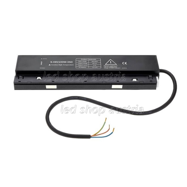 100W Einbaunetzteil schwarz für 48V Stromschiene Magnetic Line R35