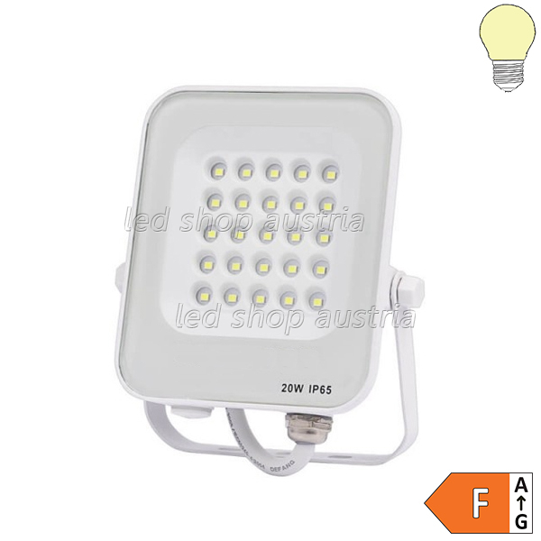 LED SMD Fluter weiß 90° Abstrahlwinkel 20W warmweiß