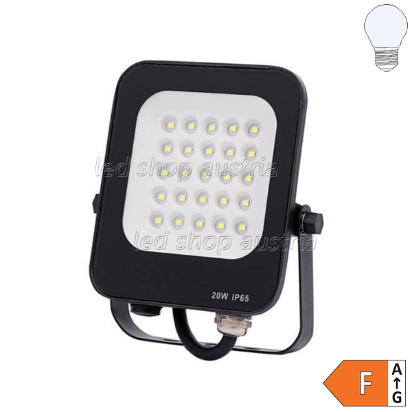 LED SMD Fluter schwarz 90° Abstrahlwinkel 20W kaltweiß