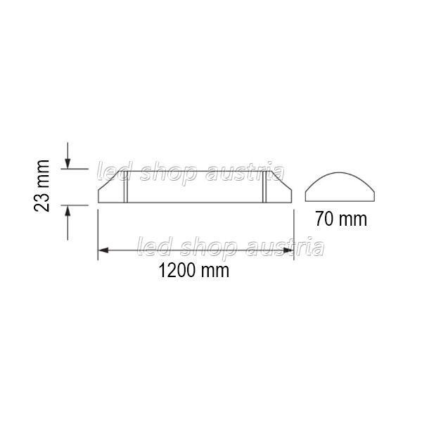 LED Unterschrank-Arbeitsleuchte 120cm 40W neutralweiß