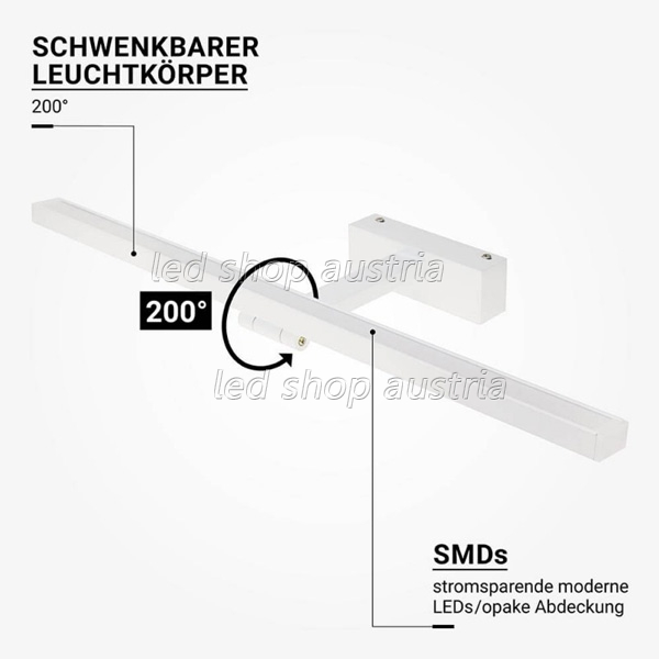 LED Wand- und Spiegelleuchte 14W weiß warmweiß