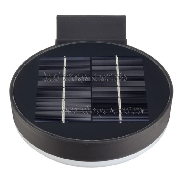 6W LED Solar Wandleuchte mit PIR Sensor schwarz IP44 kaltweiß