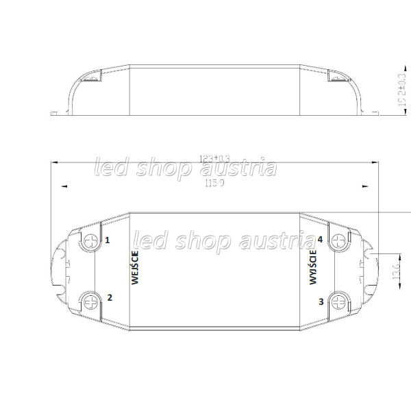 LED Trafo SLIM Premium- 12V DC 15W