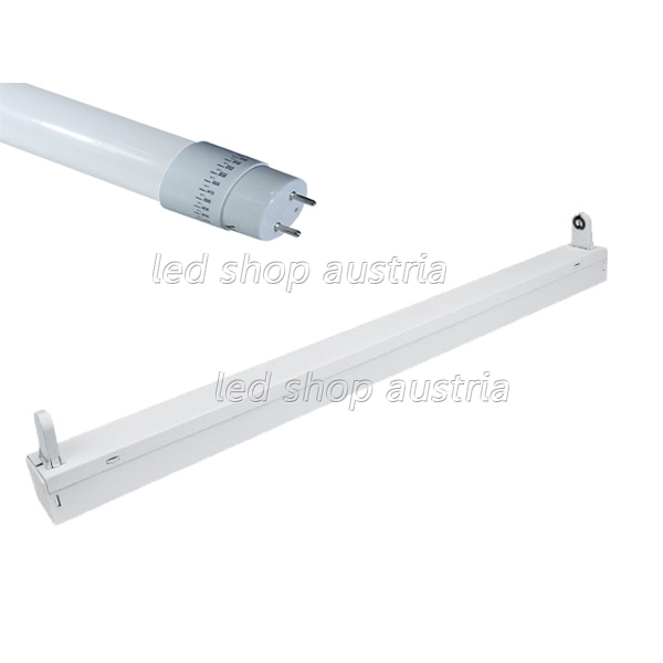 SET: LED Lichtbalken 1-fach inkl. LED Röhre 150cm 3000lm kaltweiß